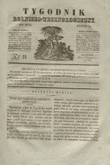 Tygodnik Rolniczo-Technologiczny. R.2, Ner 23 (3 czerwca 1836)
