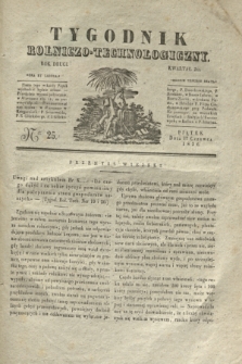 Tygodnik Rolniczo-Technologiczny. R.2, Ner 25 (17 czerwca 1836)