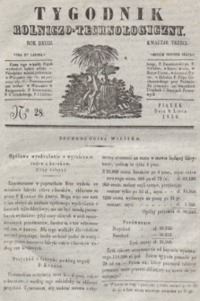 Tygodnik Rolniczo-Technologiczny. R.2, Ner 28 (8 lipca 1836)