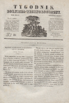 Tygodnik Rolniczo-Technologiczny. R.2, Ner 29 (15 lipca 1836)
