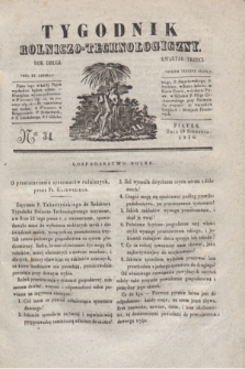 Tygodnik Rolniczo-Technologiczny. R.2, Ner 34 (19 sierpnia 1836)