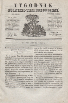 Tygodnik Rolniczo-Technologiczny. R.2, Ner 35 (26 sierpnia 1836)