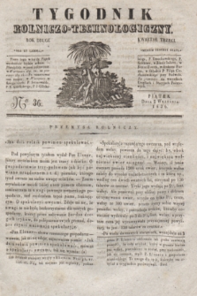 Tygodnik Rolniczo-Technologiczny. R.2, Ner 36 (2 września 1836)