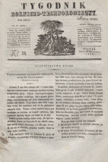 Tygodnik Rolniczo-Technologiczny. R.2, Ner 38 (16 września 1836)