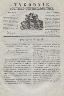 Tygodnik Rolniczo-Technologiczny. R.2, Nro 44 (28 października 1836)