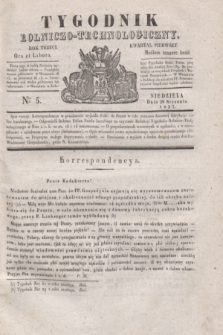 Tygodnik Rolniczo-Technologiczny. R.3, Nro 5 (29 stycznia 1837)