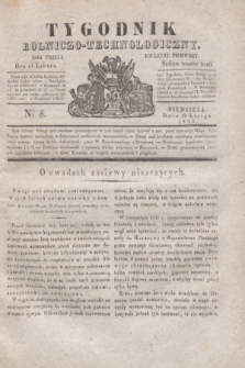 Tygodnik Rolniczo-Technologiczny. R.3, Nro 8 (19 lutego 1837)