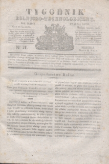 Tygodnik Rolniczo-Technologiczny. R.3, Nro 21 (21 maja 1837)