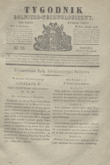 Tygodnik Rolniczo-Technologiczny. R.3, Nro 35 (27 sierpnia 1837)