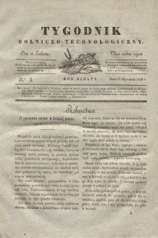 Tygodnik Rolniczo-Technologiczny. R.6, Nro 3 (15 stycznia 1840)