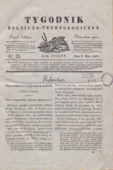 Tygodnik Rolniczo-Technologiczny. R.6, Nro 21 (24 maja 1840)