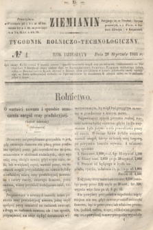Ziemianin : tygodnik rolniczo-technologiczny. R.10, № 4 (28 stycznia 1844)
