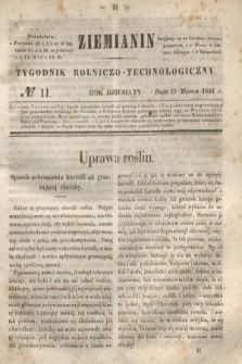 Ziemianin : tygodnik rolniczo-technologiczny. R.10, № 11 (17 marca 1844)