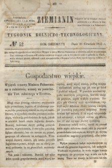 Ziemianin : tygodnik rolniczo-technologiczny. R.10, № 52 (29 grudnia 1844)