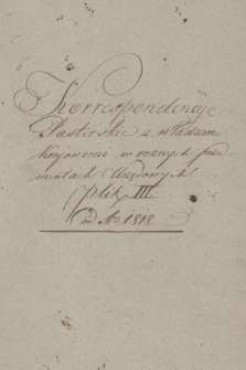 Fragmenty archiwum konsystorza grecko-katolickiego w Chełmie z lat 1812-1866