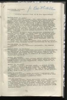 Komunikat Radiowy z dnia 10 IX 1941 - wydanie popołudniowe