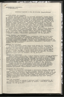 Komunikat Radiowy z dnia 22 IX 1941 - wydanie popołudniowe