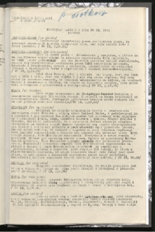 Komunikat Radiowy z dnia 30 IX 1941 - wydanie poranne