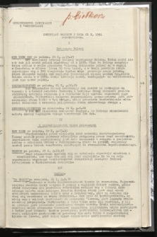 Komunikat Radiowy z dnia 21 X 1941 - wydanie popołudniowe