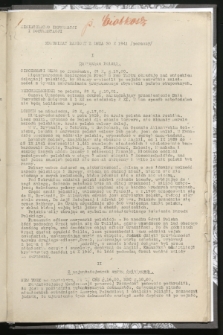 Komunikat Radiowy z dnia 30 X 1941 - wydanie poranne