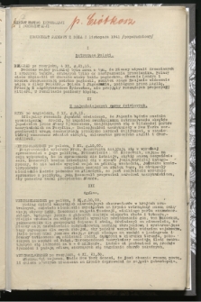Komunikat Radiowy z dnia 5 listopada 1941 - wydanie popołudniowe