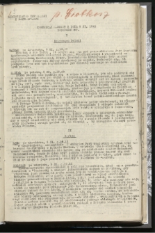 Komunikat Radiowy z dnia 6 XI 1941 - wydanie popołudniowe
