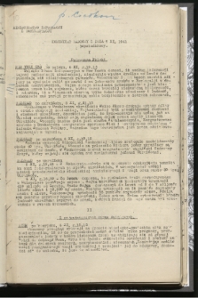 Komunikat Radiowy z dnia 7 XI 1941 - wydanie popołudniowe