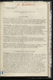 Komunikat Radiowy z dnia 10 XI 1941 - wydanie popołudniowe