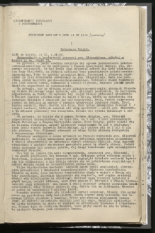 Komunikat Radiowy z dnia 15 XI 1941 - wydanie poranne
