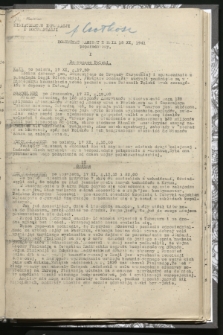 Komunikat Radiowy z dnia 18 XI 1941 - wydanie popołudniowe