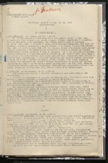 Komunikat Radiowy z dnia 19 XI 1941 - wydanie popołudniowe