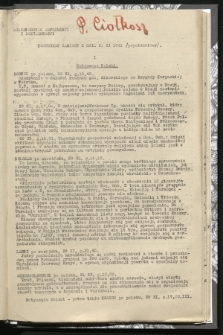 Komunikat Radiowy z dnia 21 XI 1941 - wydanie popołudniowe