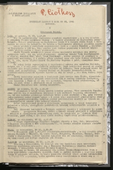 Komunikat Radiowy z dnia 22 XI 1941 - wydanie poranne