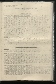 Komunikat Radiowy z dnia 1 XII 1941 - wydanie popołudniowe