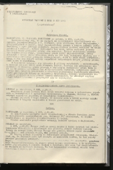 Komunikat Radiowy z dnia 2 XII 1941 - wydanie popołudniowe