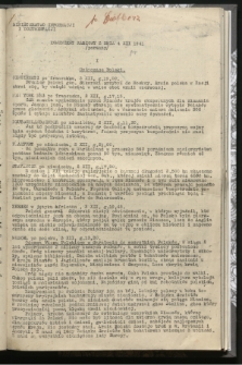 Komunikat Radiowy z dnia 4 XII 1941 - wydanie popołudniowe