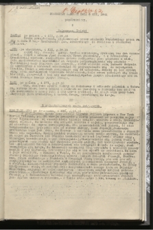 Komunikat Radiowy z dnia 5 XII 1941 - wydanie popołudniowe