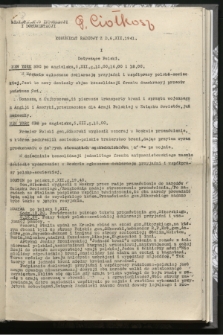 Komunikat Radiowy z dnia 6 XII 1941