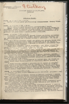 Komunikat Radiowy z dnia 8 XII 1941 - wydanie poranne