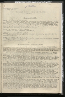 Komunikat Radiowy z dnia 13 XII 1941 - wydanie poranne