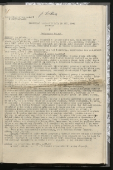 Komunikat Radiowy z dnia 15 XII 1941 - wydanie poranne