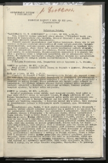 Komunikat Radiowy z dnia 23 XII 1941 - wydanie popołudniowe