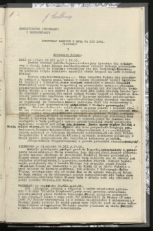 Komunikat Radiowy z dnia 24 XII 1941 - wydanie poranne
