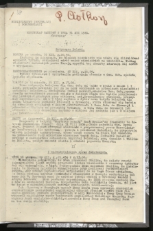 Komunikat Radiowy z dnia 31 XII 1941 - wydanie poranne