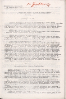 Komunikat Radiowy z dnia 5 lutego 1942 - wydanie poranne