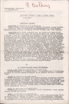 Komunikat Radiowy z dnia 6 lutego 1942 - wydanie poranne
