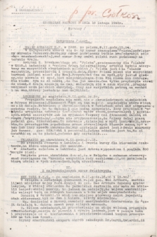 Komunikat Radiowy z dnia 10 lutego 1942 - wydanie poranne