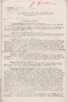 Komunikat Radiowy z dnia 11 lutego 1942 - wydanie popołudniowe