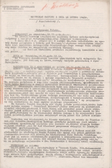 Komunikat Radiowy z dnia 16 lutego 1942 - wydanie popołudniowe