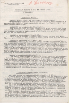 Komunikat Radiowy z dnia 26 lutego 1942 - wydanie poranne